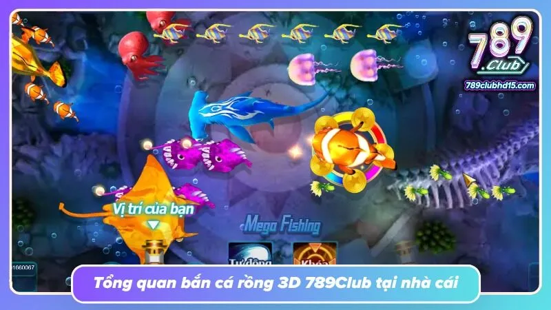 Rồng vàng uốn lượn giữa thủy cung, tạo điểm nhấn đầy huyền ảo
