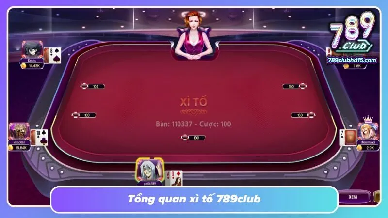 Bàn xì tố tái hiện không khí đối đầu với các quân bài úp mở