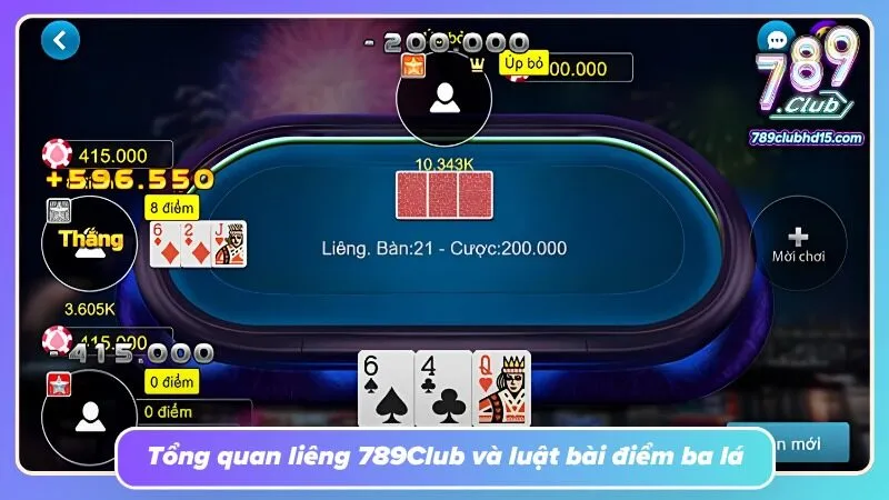 Những quân bài được xếp cạnh nhau, làm nổi bật cách tính điểm
