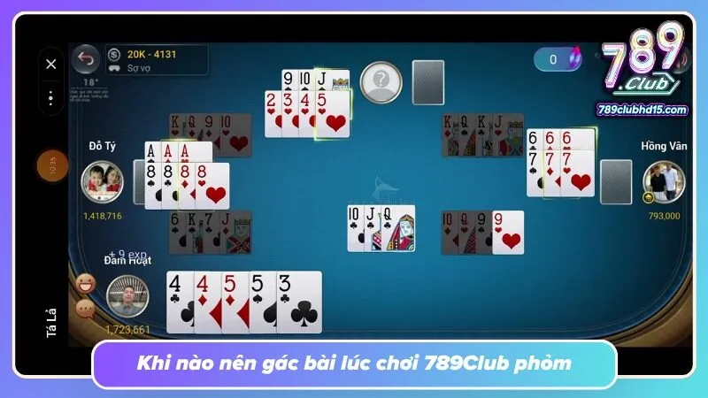 Điểm dừng hợp lý đảm bảo được trải nghiệm đánh bài an toàn